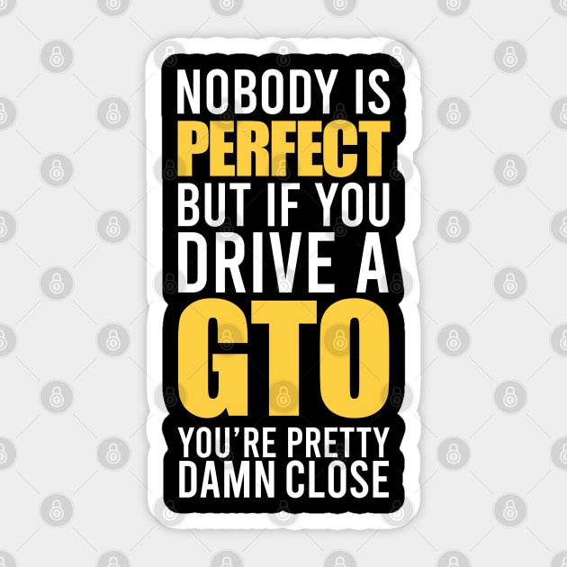 GTO Owners Sticker by VrumVrum